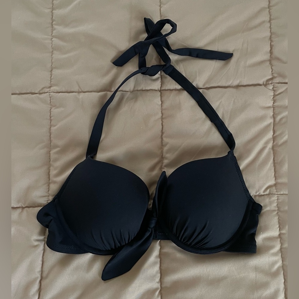 H&M black push up bikini top